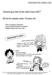 (GRANDLINE CRUISE) [Gekirin (Syaku)] Oishii Milk Ikaga desu ka? (One Piece) [English] [Pandora's Actor]
