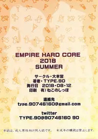 (C94) [Daihonei (TYPE.90)] EMPIRE HARD CORE 2018 SUMMER (Hinamatsuri)