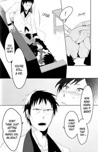 (C78) [WORLD BOX, Bon's (Yuu, Sumeragi Sora)] 2-nen to 8-kagetsu no Kiseki | A Journey of 2 Years and 8 Months (Durarara!!) [English] [ebil_trio]