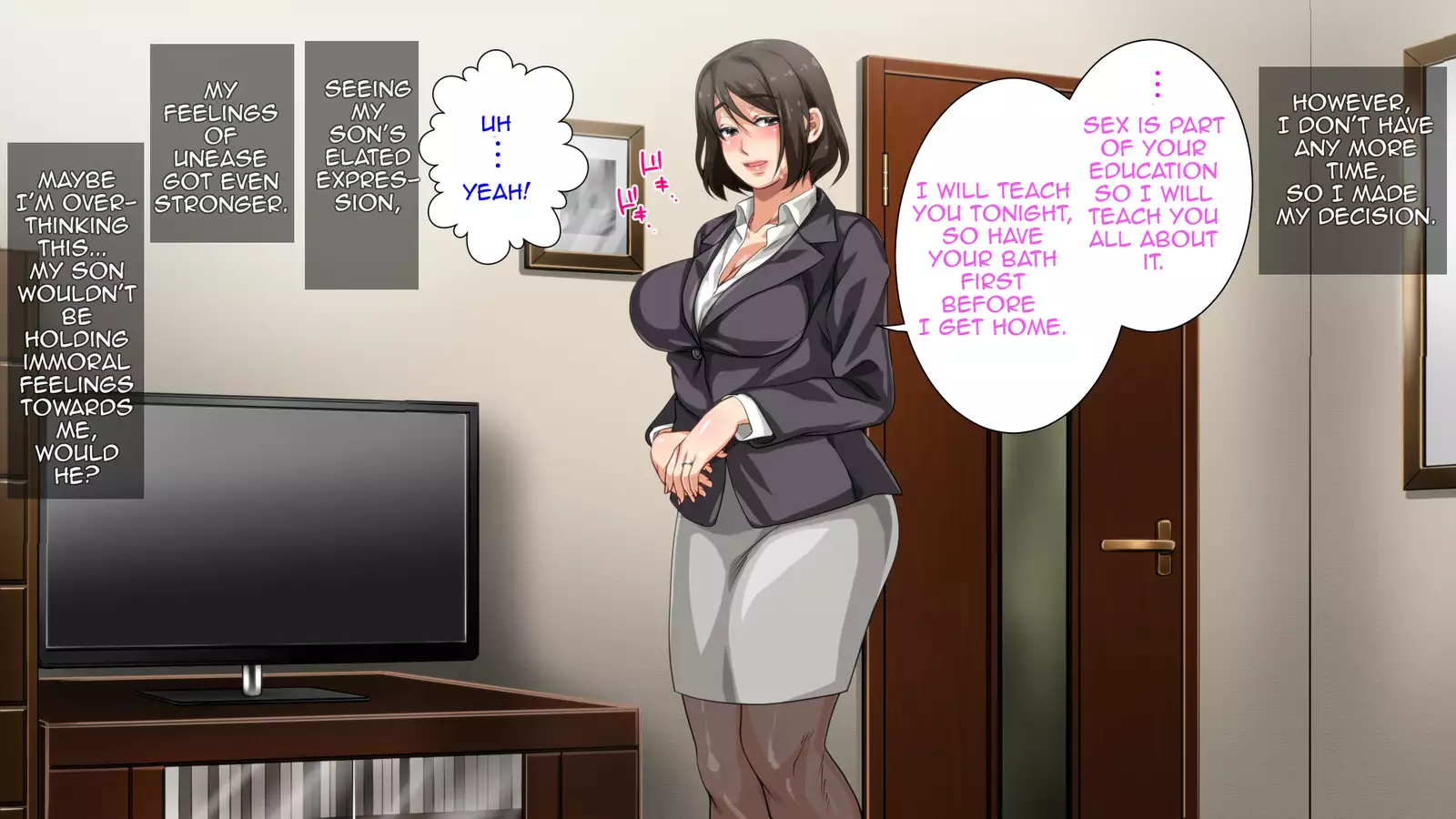 Hahaoya ni Yoru Fudeoroshi ga Gimuka Sareta Sekai | World where Cherry Popping is a Mother's Duty Part 1