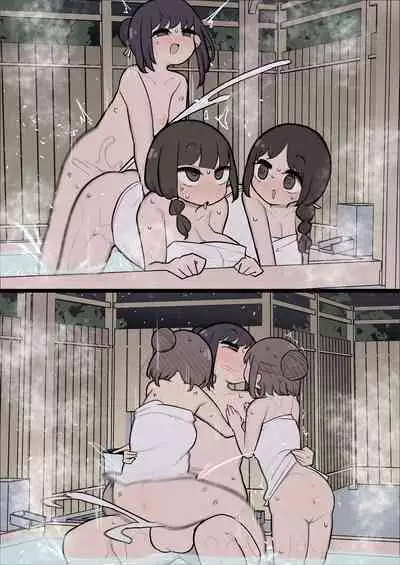 [Momomo] Konyoku ni Ita Onnanoko Zenin Ikemen Futanari Onnanoko Chinpo ni Meromero ni Naru Manga