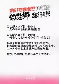 (Daikyuushuu Touhousai 8) [Nyuu Koubou (Nyuu)] Oidemase!! Jiyuu Fuuzoku Gensokyo Nihaku Mikka no Tabi (Touhou Project)