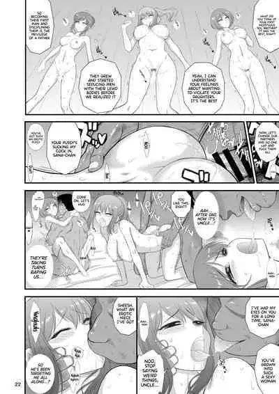 Bijin Sanshimai to Chichioya to Oji ga Konyoku Onsen ni Ikimashita.