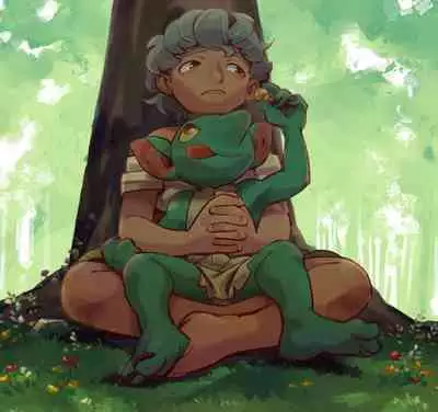 Different language futanari ♀ x goblin ♂