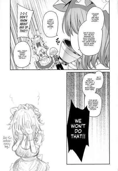 (C100) [Anmitsuyomogitei (Michiking)] ANMITSU TOUHOU THE AFTER Vol. 3 Shasei Kanri shite Kudasai Sakuya-san! + | ANMITSU TOUHOU THE AFTER Vol. 3 Please Manage my Ejaculations, Sakuya-san! + (Touhou Project) [English] [Coffedrug] [Decensored]