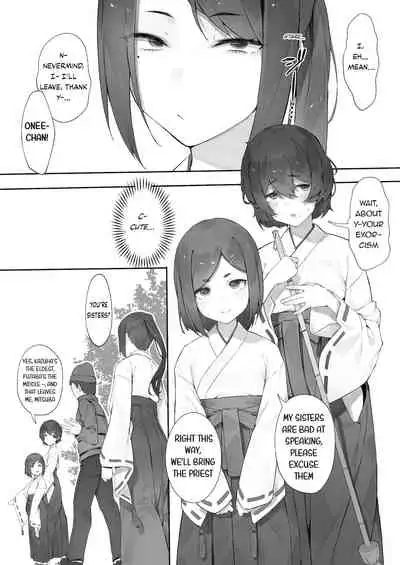 [Nigiri Usagi] Shinrei Spot ni Ittara Yabbai no ga Tsuita node Nekosogi Suidashite Morau [Zenpen] | Uprooting evil spirits at a shrine / Part1 [English]