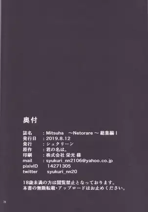 Mitsuha ～Netorare～ 総集編 I