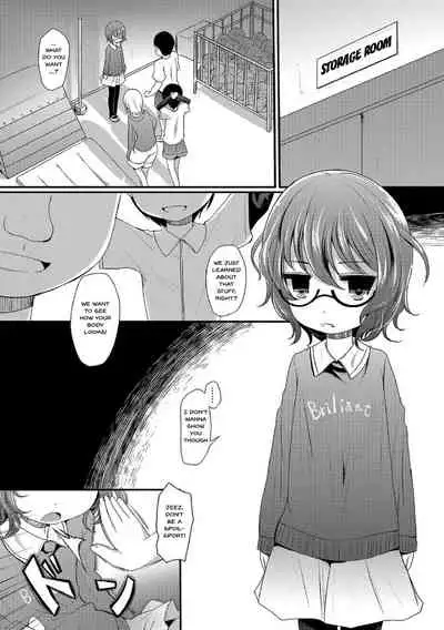 [Anthology] Megane Loli Choukyou Jugyou!! ~Otonashii Megane Lolikko ni Muriyari Dekachin Sounyuu~ | The Loli In Glasses' Training Lesson!! ~Force Fucking a Timid Glasses Wearing Loli With My Big Cock~ Ch. 1-4 [English] {Doujins.com}