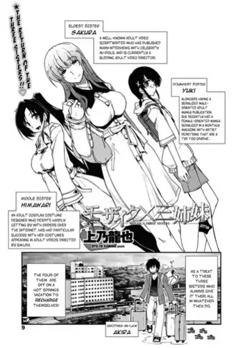 [Kamino Ryu-ya] Mozaiku x Sanshimai (Mosaic x Three Sisters) Bangai Hen [ENG]