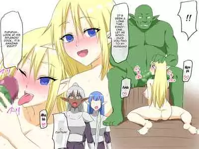 [Mikezoutei] Haiboku Elf no Onna Kishi Orc Ryoujoku, Soshite... | A Female Elf Knight Gets Assaulted By An Orc, And Then... [English] {Doujins.com}
