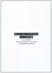 (C84) [MTSP (Jin)] Tachibana-san-chi no Dansei Jijou Yaribeya-hen