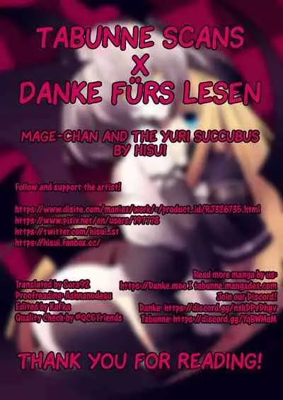 [hisui] Yuri Succubus no Oshigoto | Mage-chan and the Yuri Succubus <3 (English) [Tabunne Scans x Danke fürs Lesen]