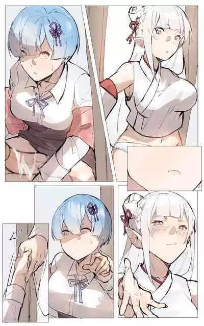 Subaru x Emilia and Rem New Year 2025