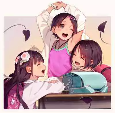 Tiny Evil 5 Part 2 - 淫魔少女３人におちんちん遊ばれる本 (Original Size, No Text)