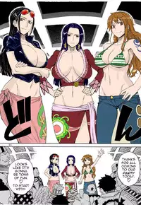 (C81) [Choujikuu Yousai Kachuusha (Denki Shougun)] MEROMERO GIRLS NEW WORLD (One Piece) [English] [darknight] [Decensored] [Colorized]