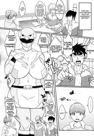 [Muronaga Chaashuu] Momoko no Diet Sakusen + Momoko-chan Kiki Ippatsu!! | Momoko's Diet Strategy + Momoko-chan's Close Call!! (Pai-Commu + Toranoana Bonus Leaflet) [English] [SaLamiLid]