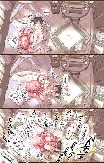 Ouchi de Yaru Koto Nai node Shokushu Shoukan Shite Ecchi ni Fukeru Mahou Shoujo | A Witch Who Can't Have Sex At Home Decides To Summon Some Tentacles Instead