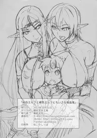 (C93) [Bizen Dorobune Koubou (Bizen Dorobune)] Junpaku Elf to Kasshoku Elf to Chiisana Kyuuketsuki