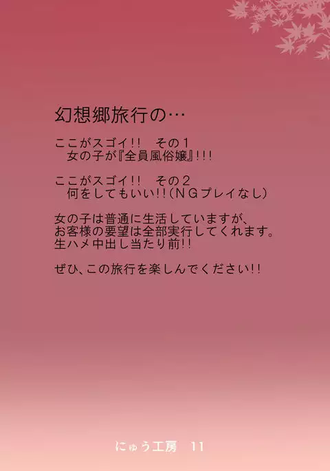 Oidemase!! Jiyuu Fuuzoku Gensoukyou 2-haku 3-kka no Tabi - Kou