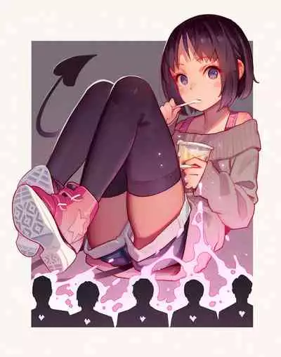 Tiny Evil 5 Part 2 - 淫魔少女３人におちんちん遊ばれる本 (Original Size, No Text)