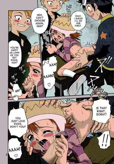 [Studio Tar (Kyouichirou, Shamon)] Jou-kun, Juken de Ketsukacchin. (Digimon Adventure) [English] [desudesu] [Colorized/Incompled] [Digital]