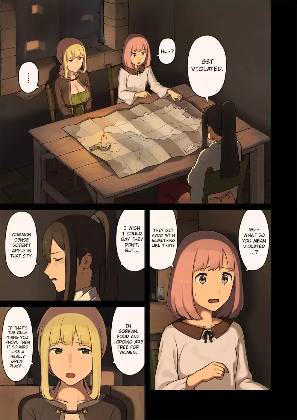 When Female Adventurers Stop at an Oasis in a Desert...