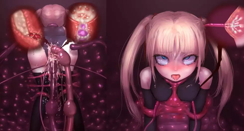 触手苗床取り込み姦