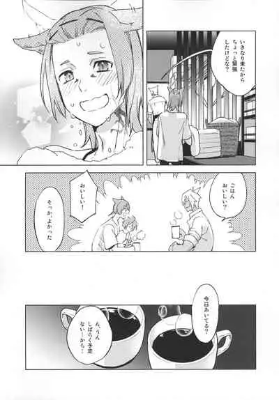 (Atamawari Dayo! Hikasen Shuugou 3) [dicca (Suemitsu Dicca)] Okaeri no Koe o Kikasete - LET ME HEAR YOU SAY WELCOME HOME. (Final Fantasy XIV)