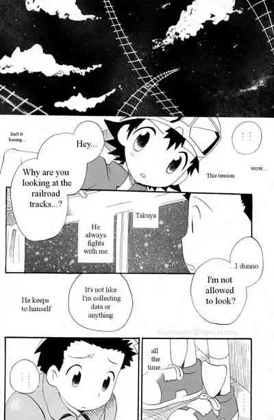 (HaruCC8) [KuruGuru DNA (Hoshiai Hilo)] Hana mo Arashi mo Fumikoete | To Overcome Flowers and Storms (Digimon Frontier) [English] [yaoihaven]