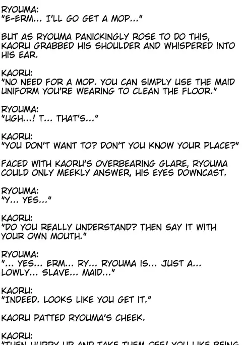 The M-to-F'ed son of a distinguished family - The spoiled rotten brat who was made a maid -