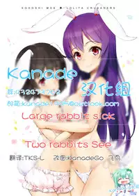 [Lolita Crusaders (Kohoshi Moe)] Mochitsuki Usagi ga Pyon x3 (Touhou Project) [Chinese] [kanade汉化组] [Digital]