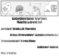 [Rakuji Tarahi] Kyoukaisenjou no Virgin | Borderline Virgin (Aka Yuri Girls Love H) [English] {yuriproject}
