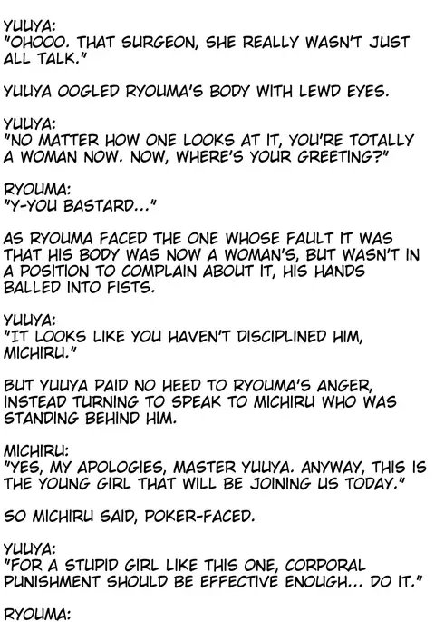 The M-to-F'ed son of a distinguished family - The spoiled rotten brat who was made a maid -