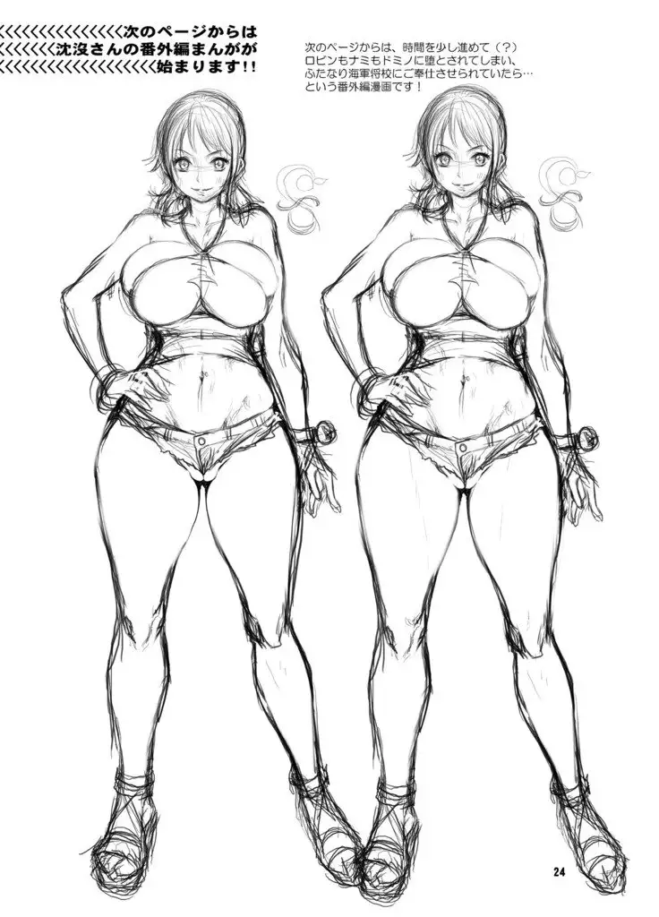 Midarezaki Joshuu Kaizoku 2 -Robin to Nami no Love Love Mitsu Shibori hen-