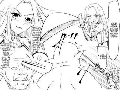 [Mikezoutei] Haiboku Elf no Onna Kishi Orc Ryoujoku, Soshite... | A Female Elf Knight Gets Assaulted By An Orc, And Then... [English] {Doujins.com}