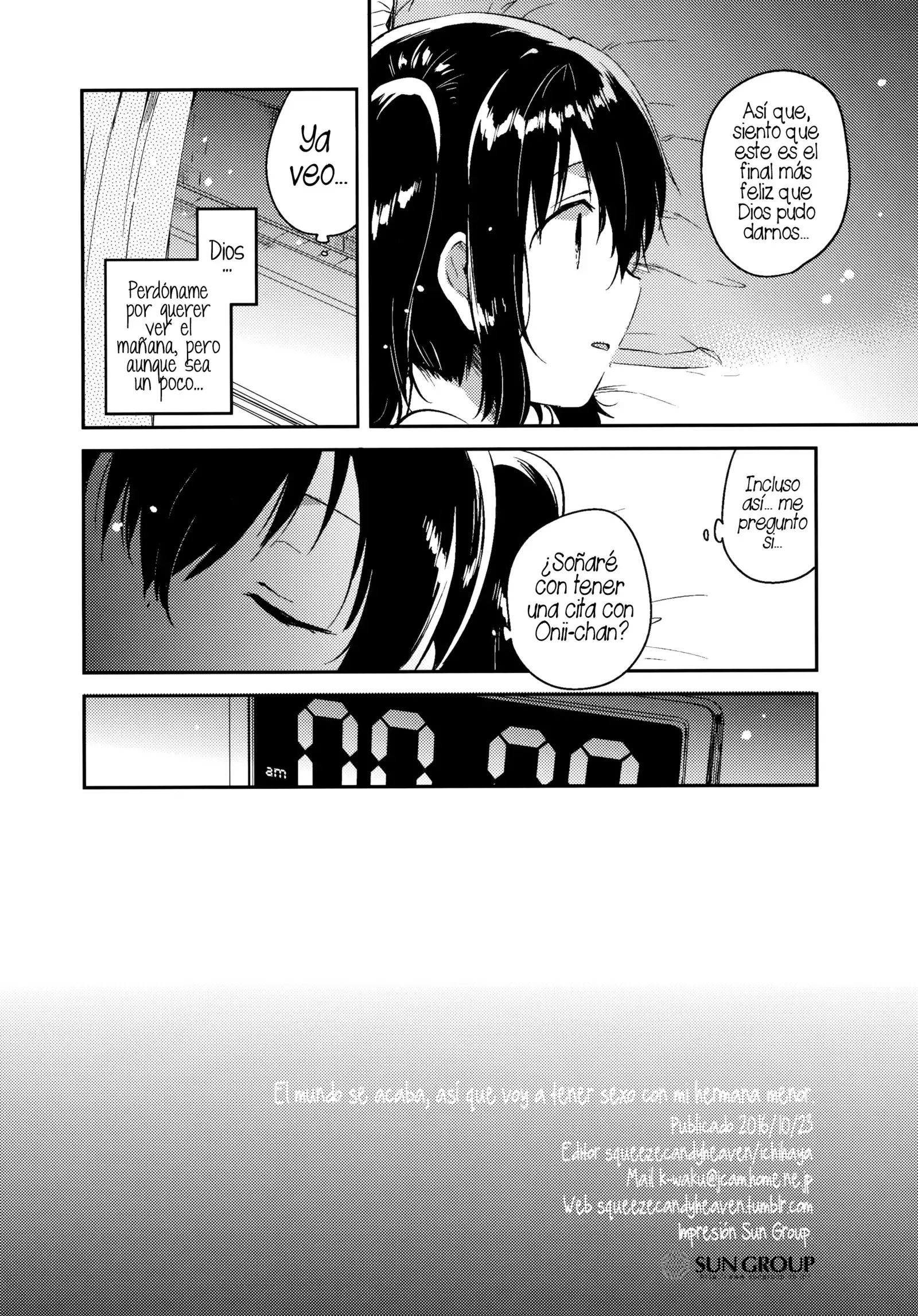 Sekai ga Metsubou Suru node Imouto to Sex Suru | El mundo se acaba, así que voy a tener sexo con mi hermana menor