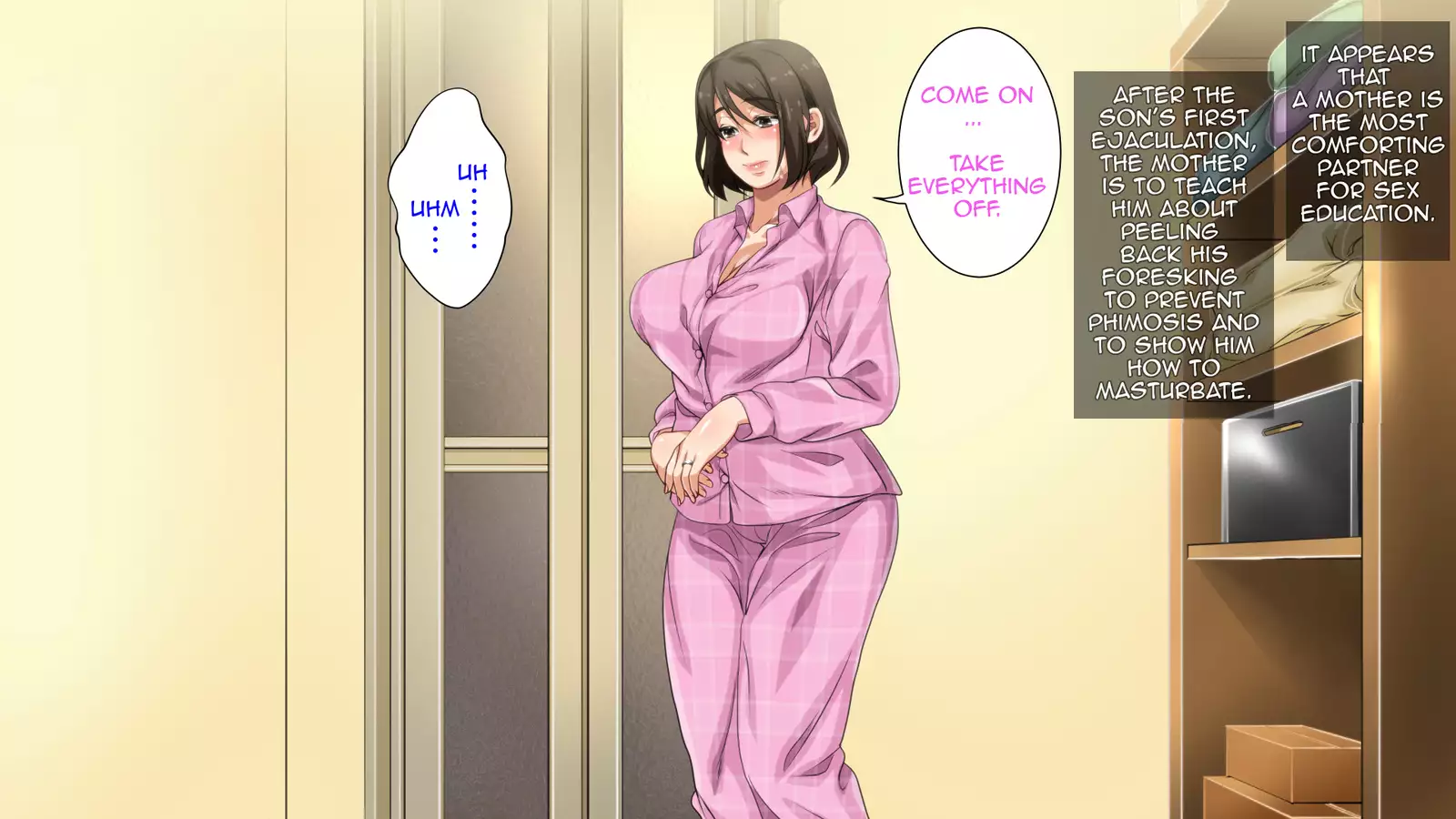 Hahaoya ni Yoru Fudeoroshi ga Gimuka Sareta Sekai | World where Cherry Popping is a Mother's Duty Part 1