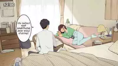 Hitorigurashi no Joshidaisei no Oheya, Tomodachi to Ichinichi Shuuchuu shite Benkyoukai shiyou to Kimeta Hi | Preparing for exam with my friend