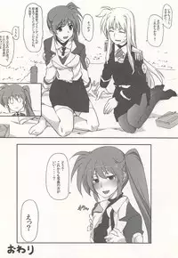 (C87) [STROLL IN THE WOODS !! (ELF)] Fate ni Kiwadoi Shashin o Okuttara Shigoto no Kouritsu ga Agaru no Housoku. (Mahou Shoujo Lyrical Nanoha)