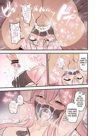 HarusaMaid ni Oshioki Imarachio | HarusaMaid's Deepthroat Punishment