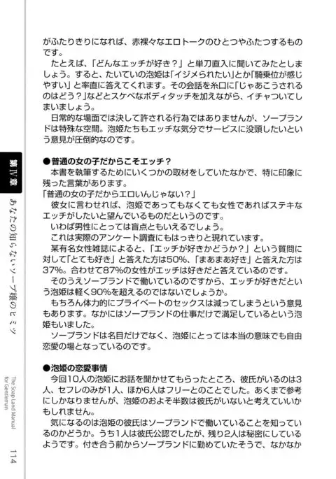 Illustrated Manual of Sex Industry for Beginners With Detailed Explanations of Soaplands