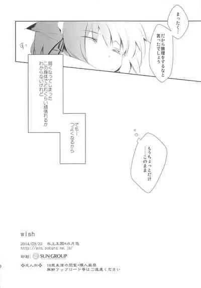 (Mimiket 30) [HyoujouOukoku (Minaduki Haruka)] wish