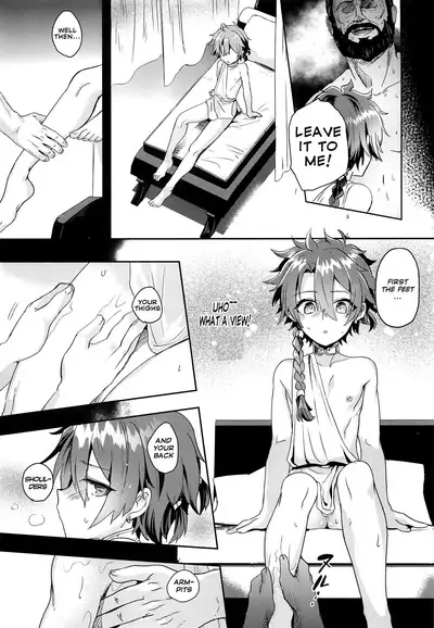 (C97) [Pocorit (Kawasemi Makiko)] Alex-kun to Rome Furo no Oji-san (Fate/Grand Order) [English] {Chin²}