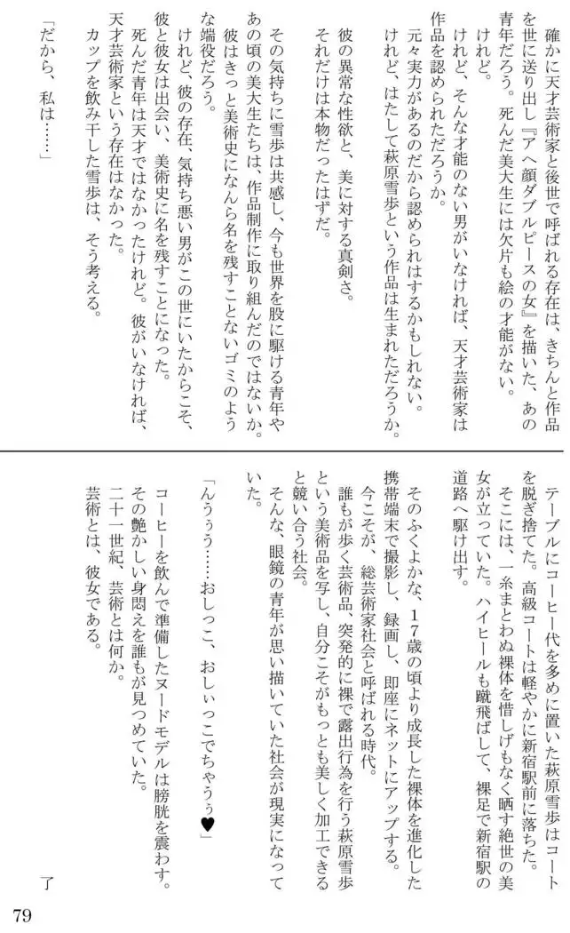 Introduction to art history of nude model Yukiho