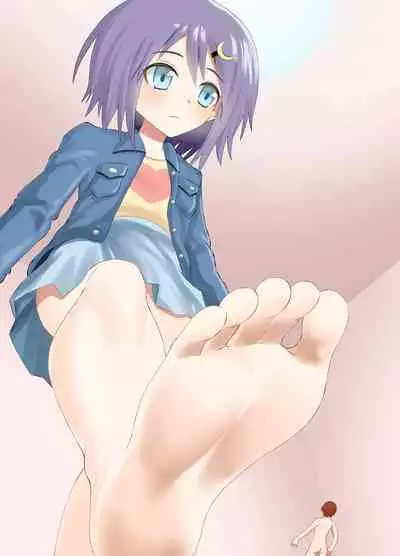 A CG collection of getting smaller and being stepped on by a girl