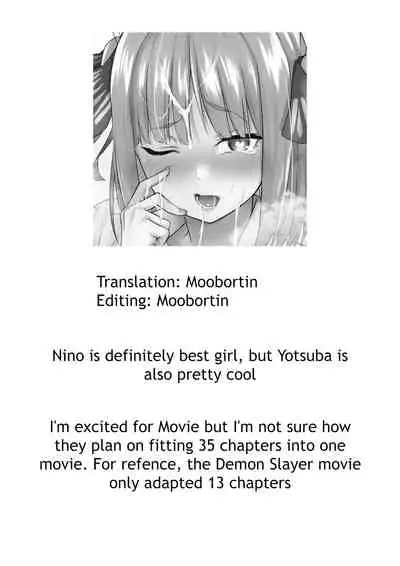 [Kogetsu Creation Center (Kogetsu)] Ichinen-go no itazura | Fooling Around, One Year Later (Gotoubun no Hanayome) [English] [Moobortin] [Digital]