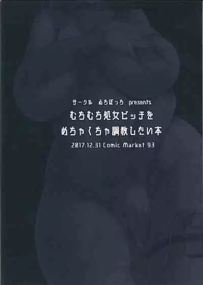 (C93) [Ichibocchi (Ichinomiya Yuu)] Muchi Muchi Shojo Bitch o Mechakucha Choukyou Shitai Hon [Chinese]