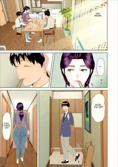 [Hy-dou (Hyji)] Kinjo Yuuwaku Boku ga Okaa-san to Konna Koto ni Nacchau Hanashi 2 Shinnyuu Hen | Neighborhood Seduction The Story About How I Came To Be Like This With My Mother 2 - Penetration Volume [English] [Amoskandy] [Colorized] [Incomplete]