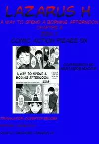 [Zen9] Taikutsu na Gogo no Sugoshikata Ch. 1-4 | A Way to Spend a Boring Afternoon Ch. 1-4 (Action Pizazz DX 2013-12) [English](hentai2read.com)[Lazarus H]