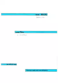 (C66) [Soreya (Nishitsuki Tsutomu)] think BLUE (Fate/stay night)